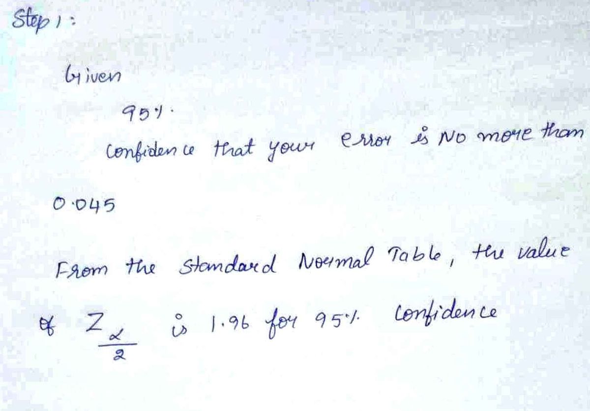 Statistics homework question answer, step 1, image 1