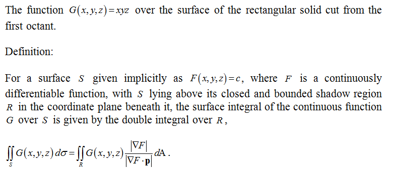 Answered Ntegrate G X Y Z Xyz Over The Bartleby