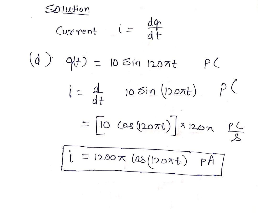 Answered Determine The Current Flowing Through A Bartleby