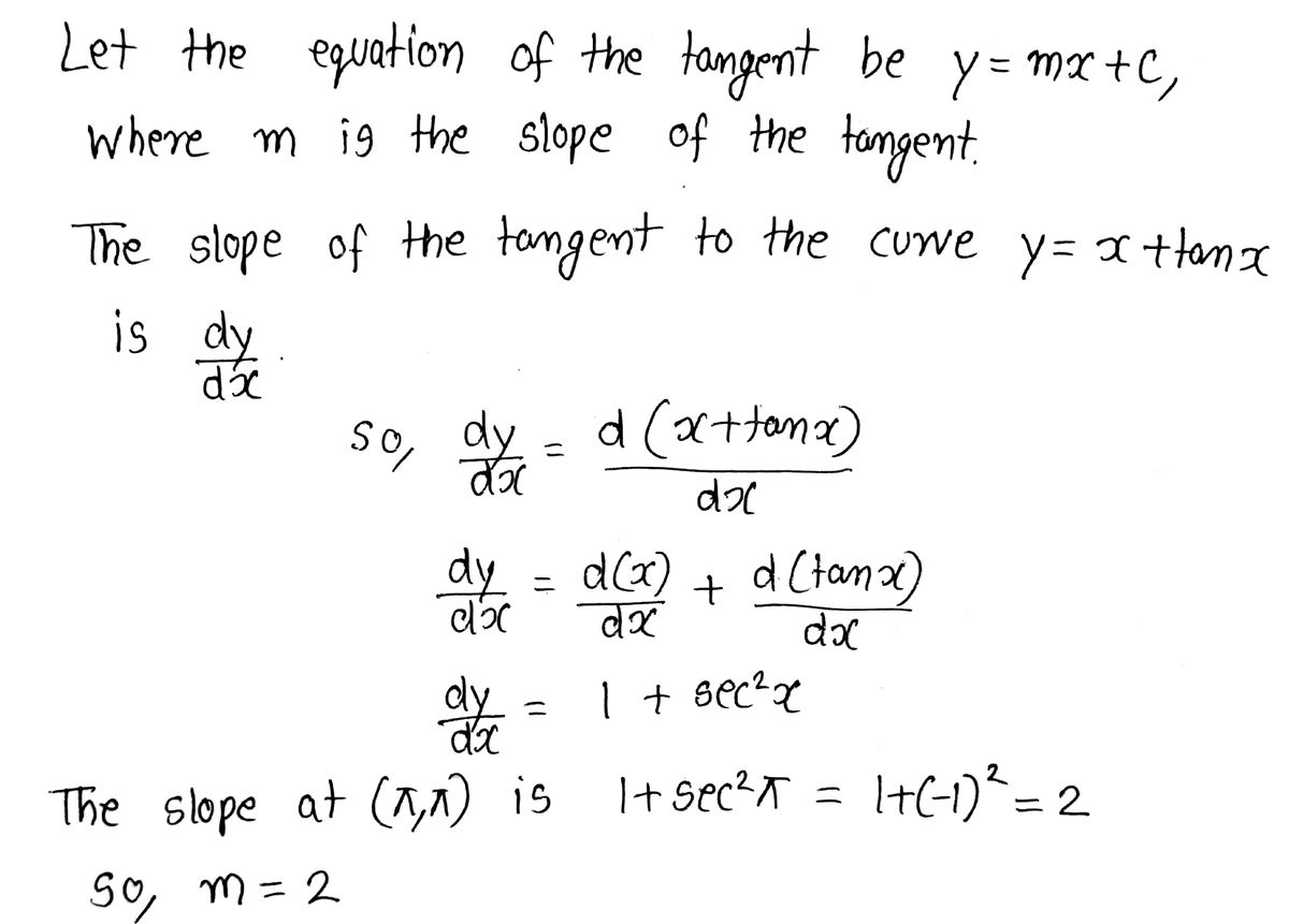 Tangent Worksheet Answers