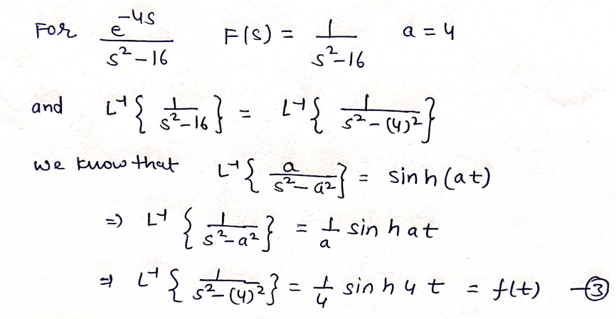 Answered: Find The Inverse Laplace Transform S2 –… | Bartleby