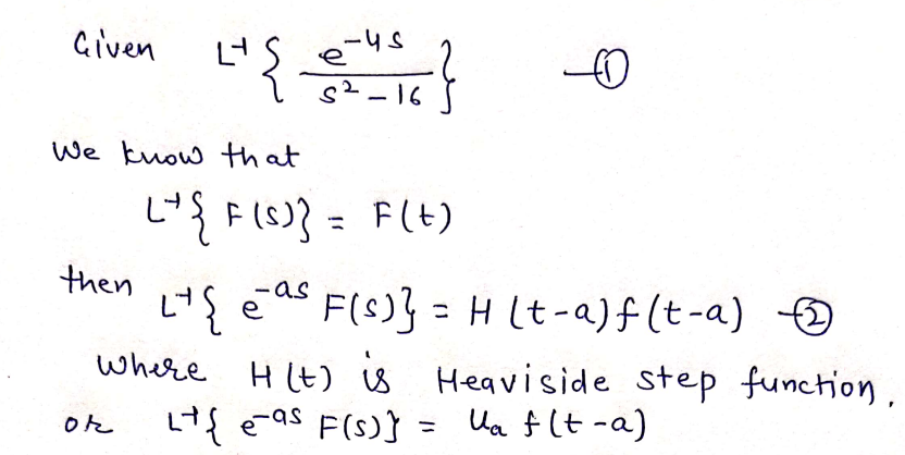 Answered: Find The Inverse Laplace Transform S2 –… | Bartleby