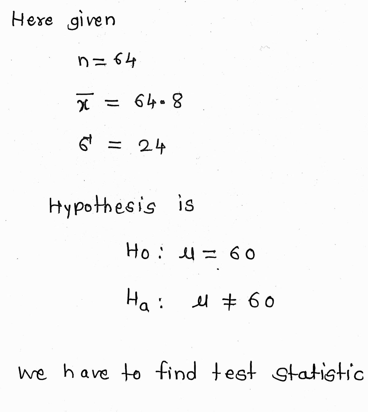 Statistics homework question answer, step 1, image 1