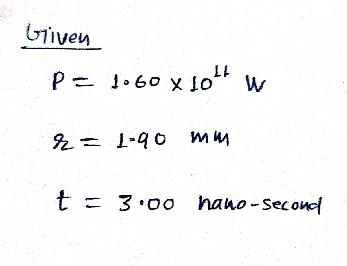 Physics homework question answer, step 1, image 1