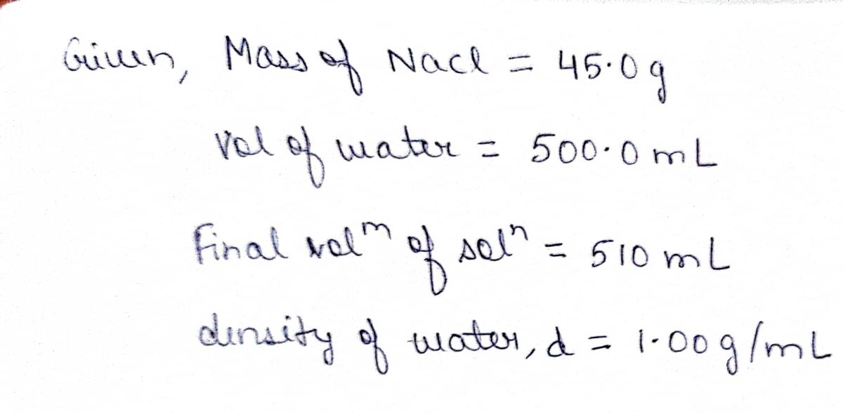 Chemistry homework question answer, step 1, image 1