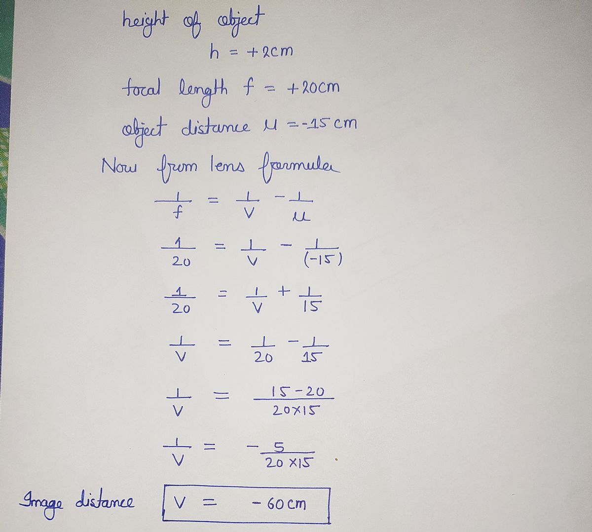 Physics homework question answer, step 1, image 1