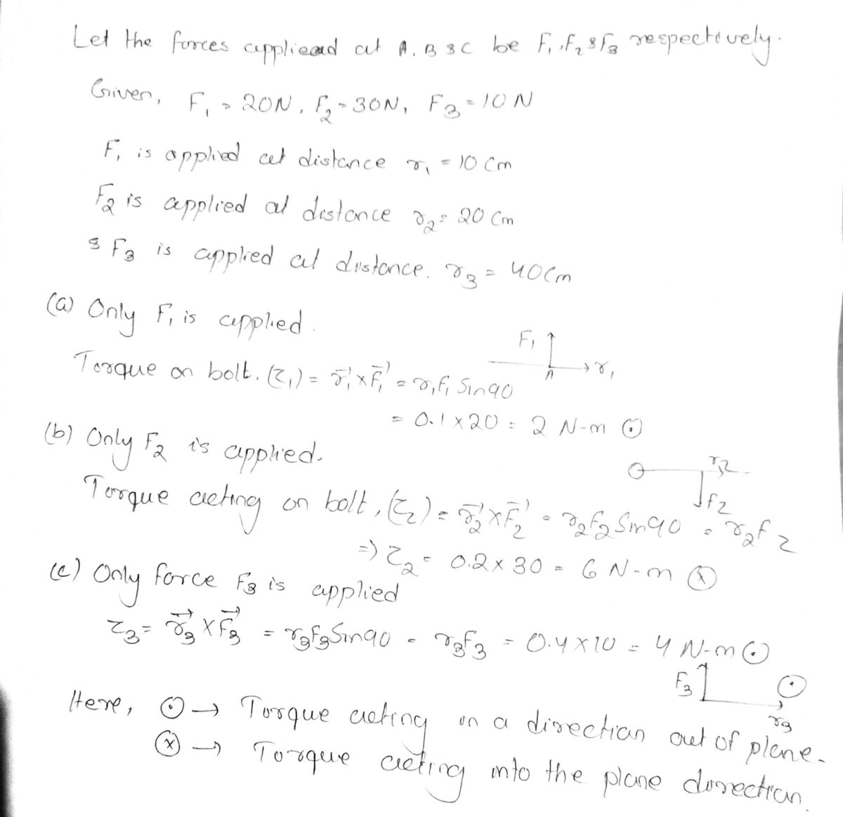 Physics homework question answer, step 1, image 1