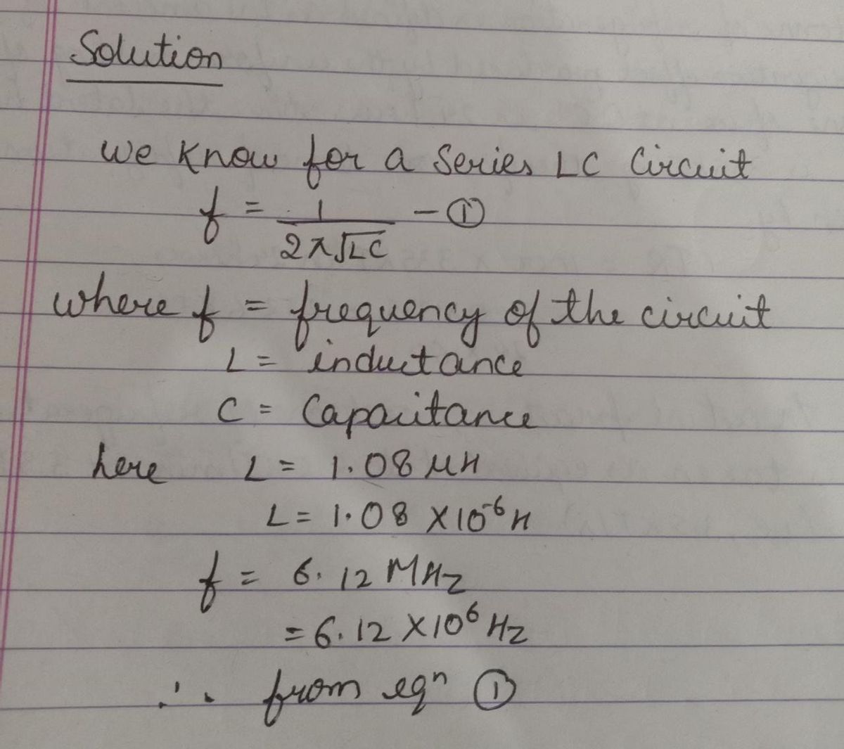 Physics homework question answer, step 1, image 1