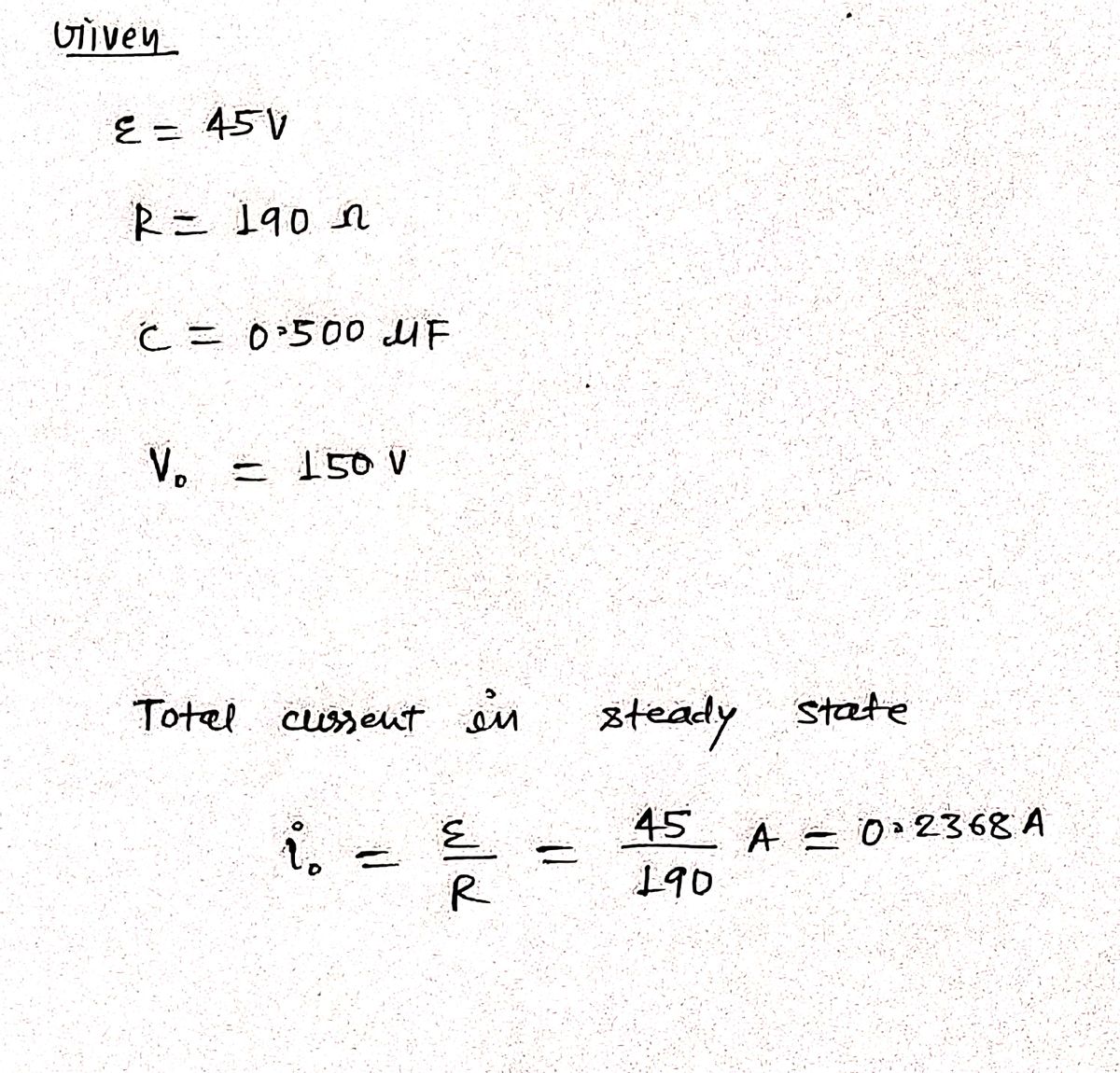 Physics homework question answer, step 1, image 1