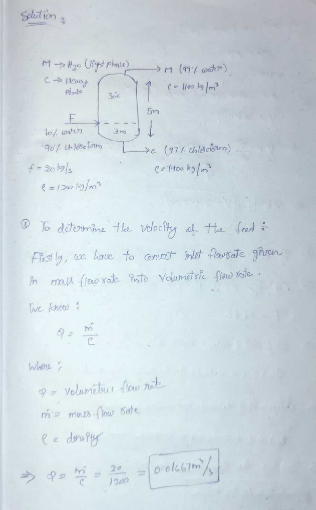 Chemical Engineering homework question answer, step 1, image 1