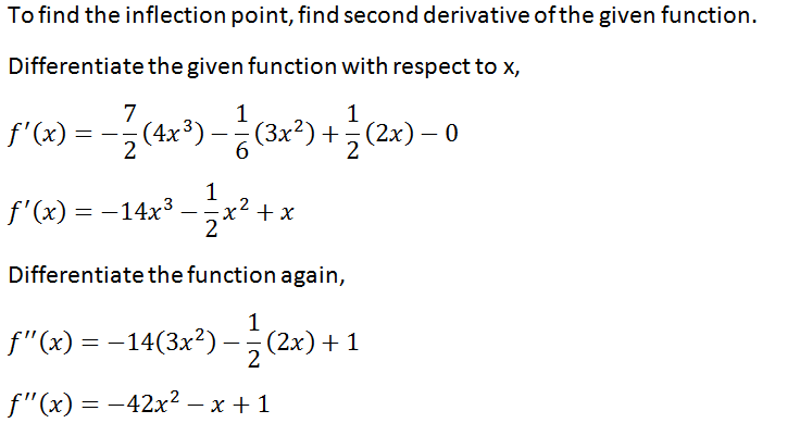 Answered: 7, The inflection points of the… | bartleby