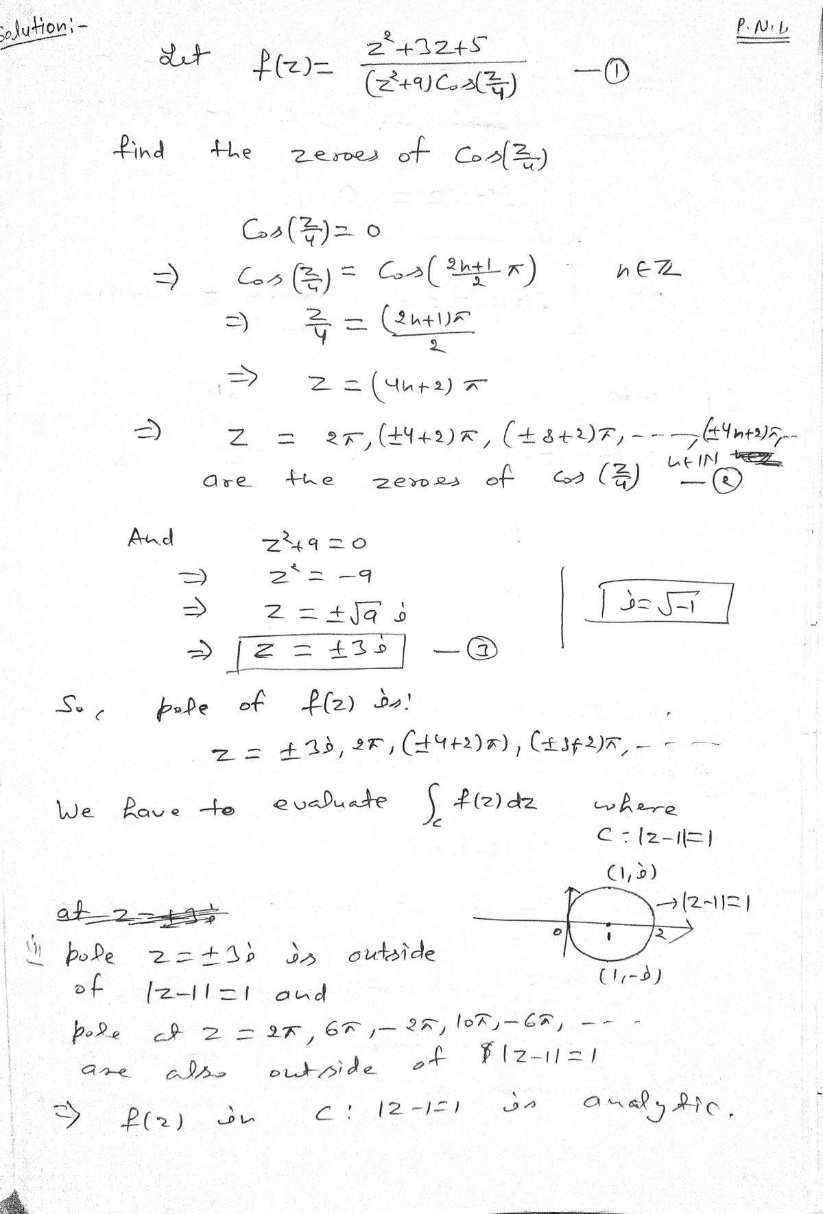 Advanced Math homework question answer, step 1, image 1