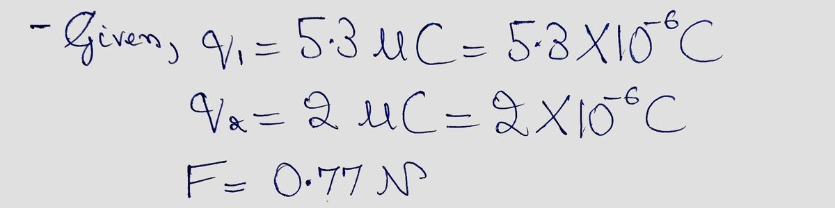 Physics homework question answer, step 1, image 1