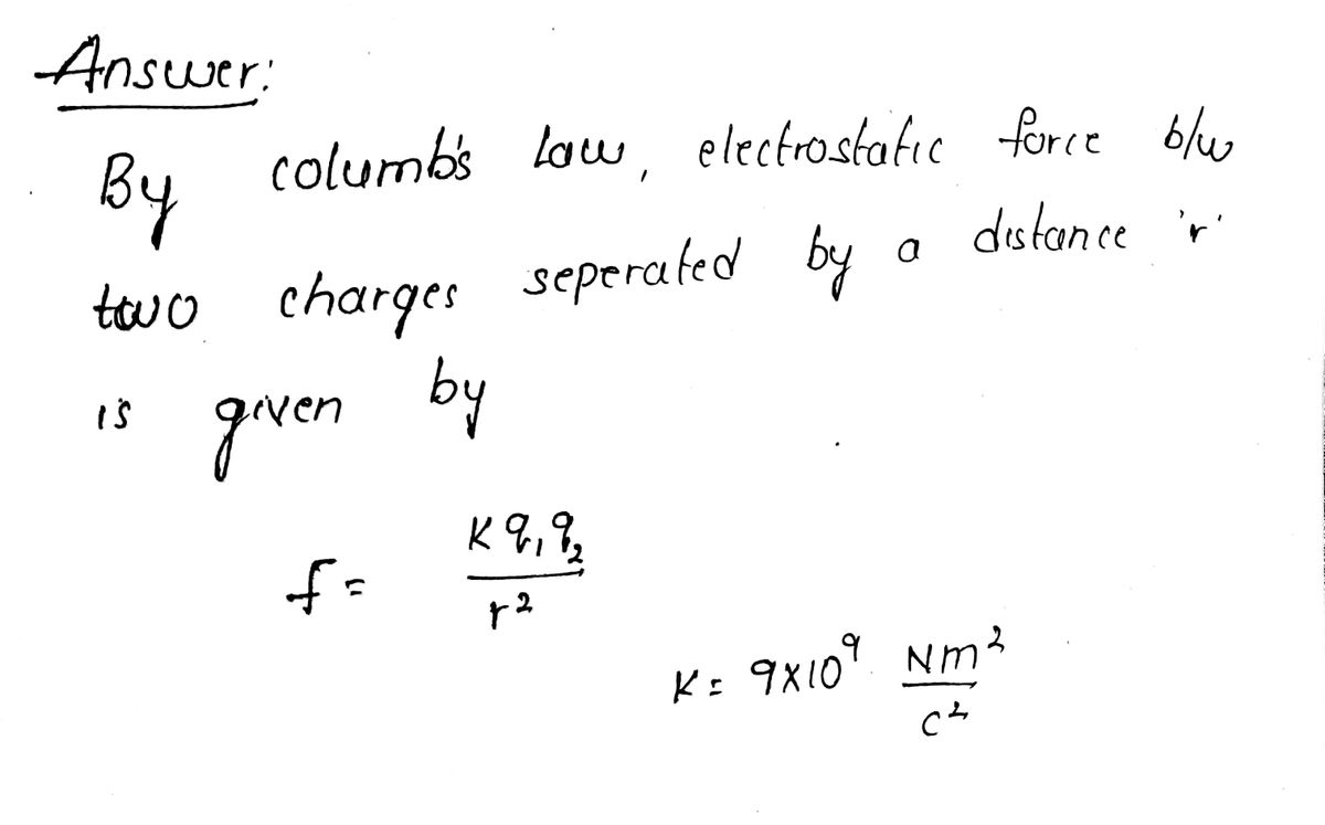 Physics homework question answer, step 1, image 1