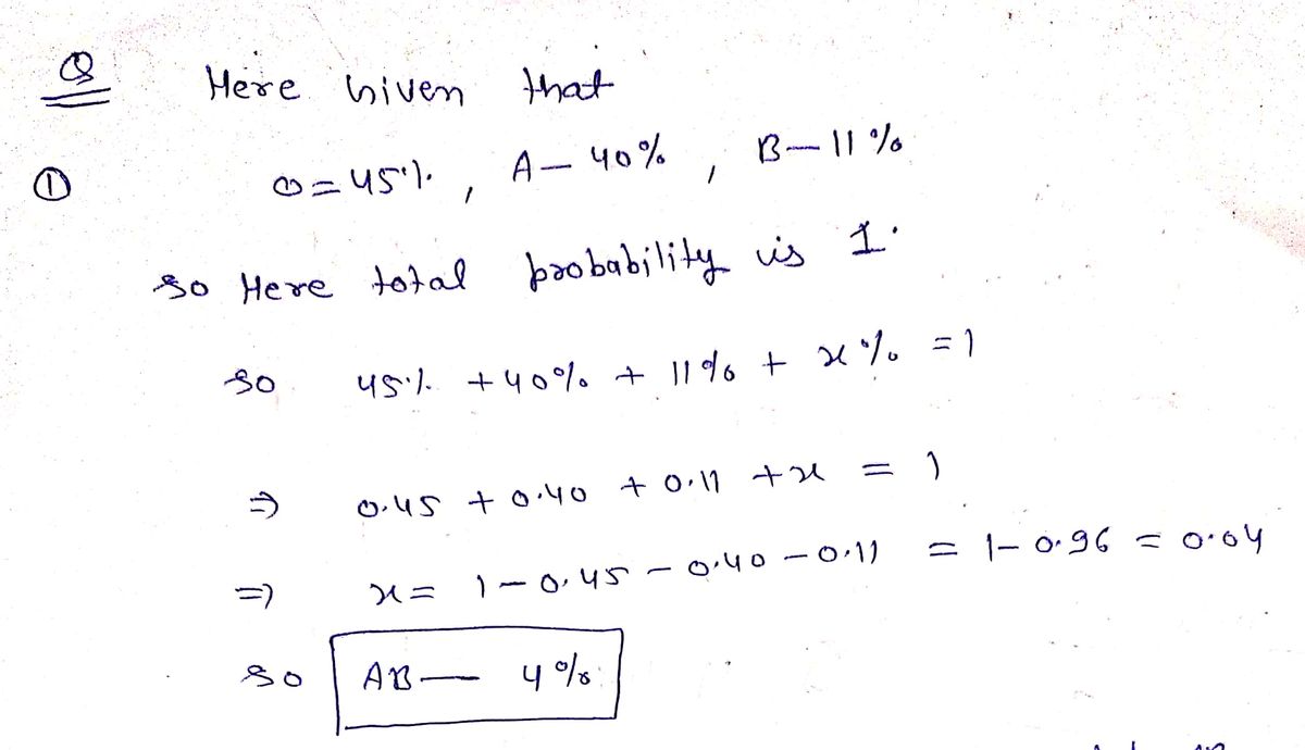 Probability homework question answer, step 1, image 1