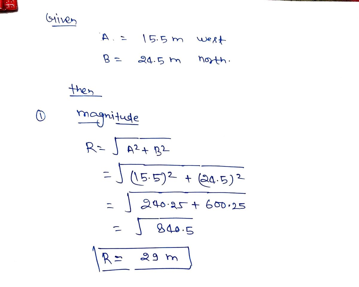 Physics homework question answer, step 1, image 1