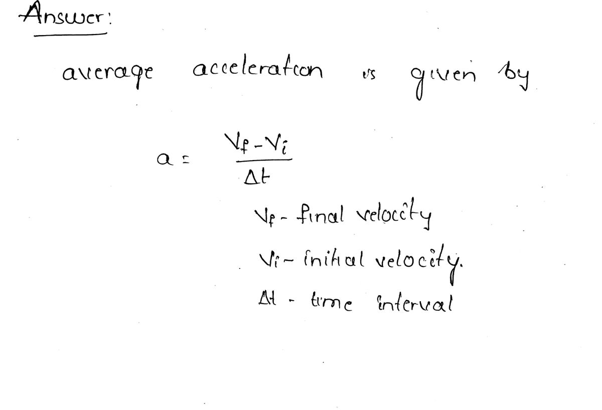 Physics homework question answer, step 1, image 1