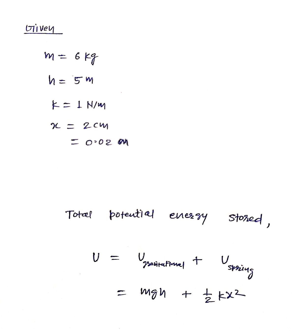 Physics homework question answer, step 1, image 1