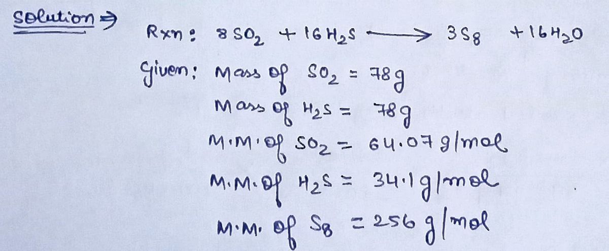 Chemistry homework question answer, step 1, image 1