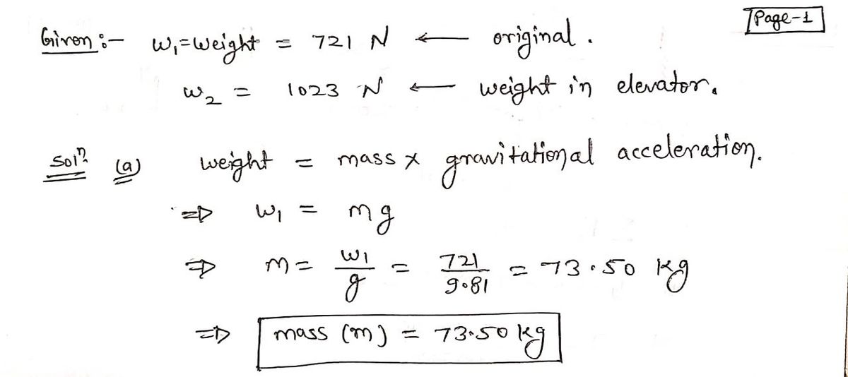 Physics homework question answer, step 1, image 1