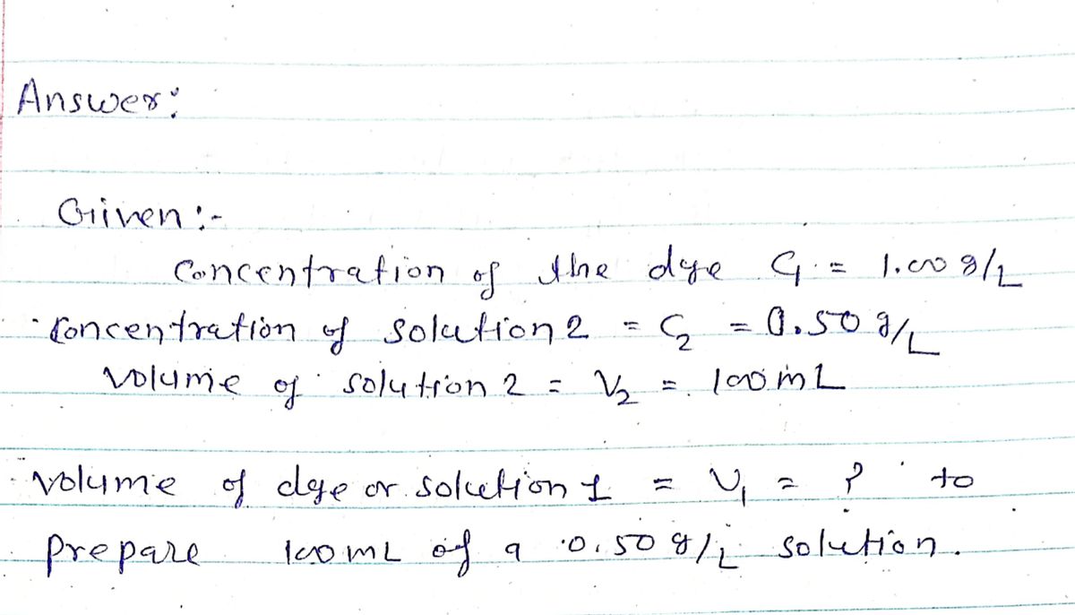 Chemistry homework question answer, step 1, image 1