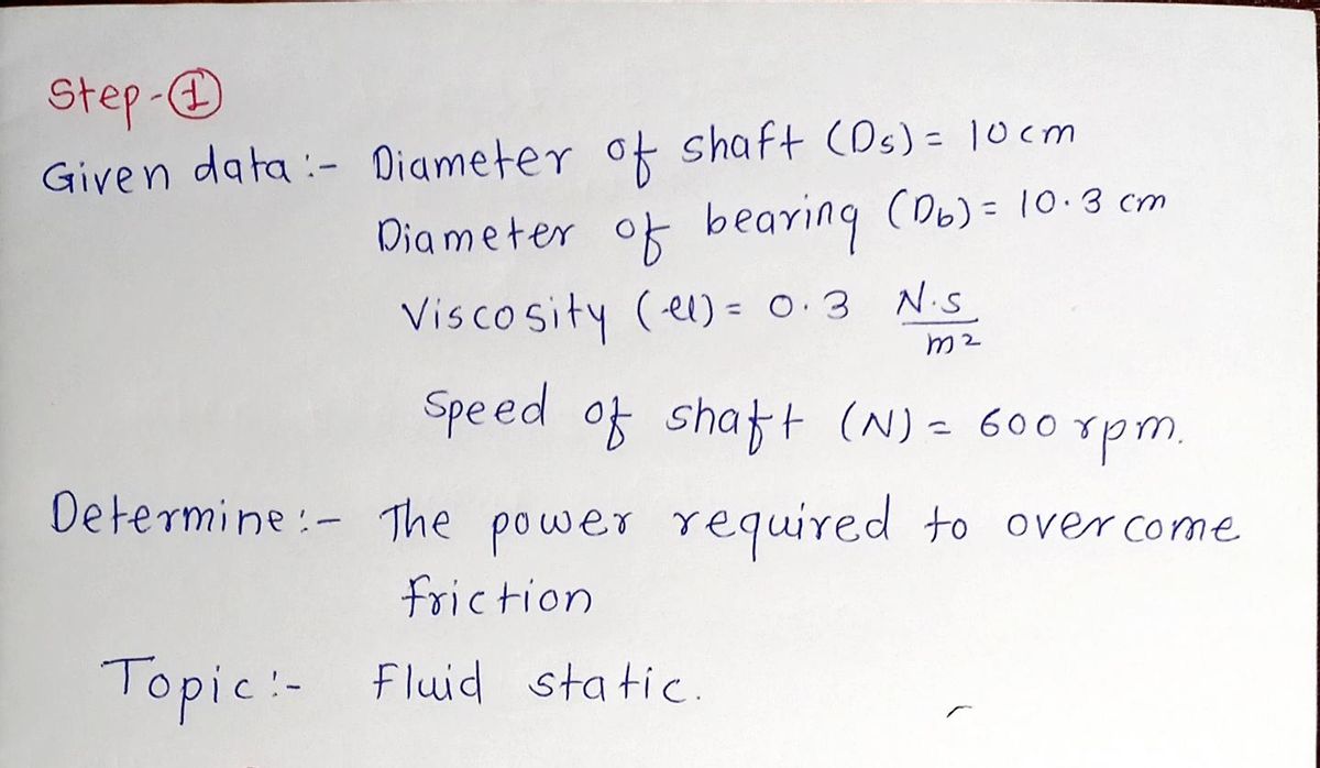 Mechanical Engineering homework question answer, step 1, image 1