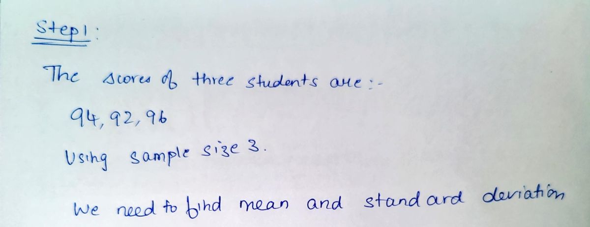 Statistics homework question answer, step 1, image 1