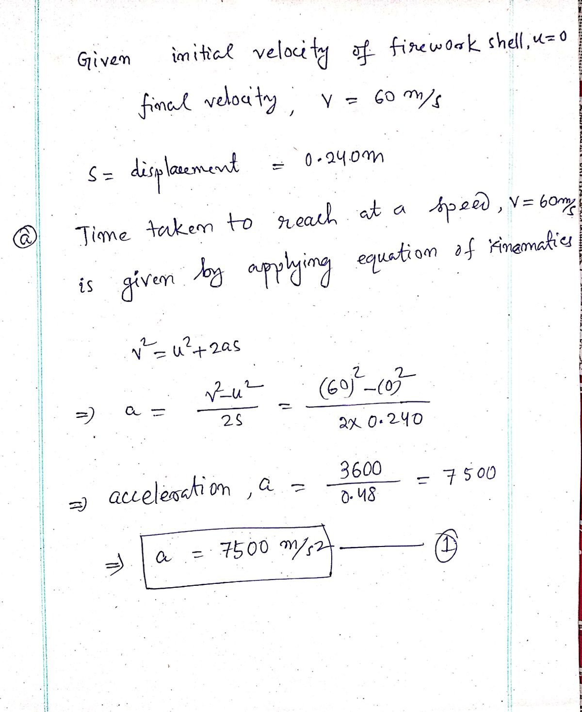 Physics homework question answer, step 1, image 1