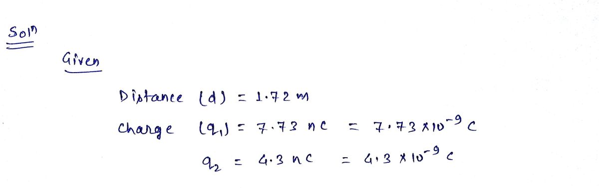 Physics homework question answer, step 1, image 1