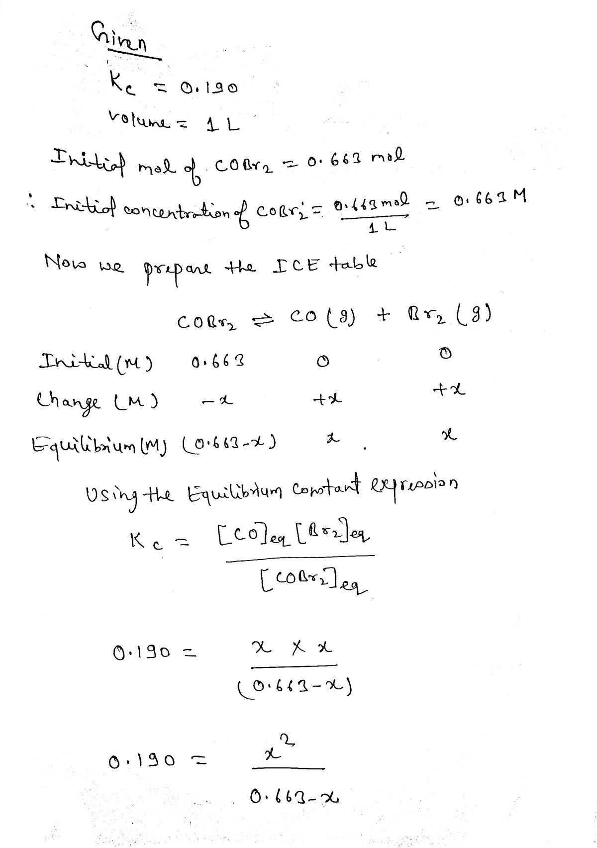 Chemistry homework question answer, step 1, image 1