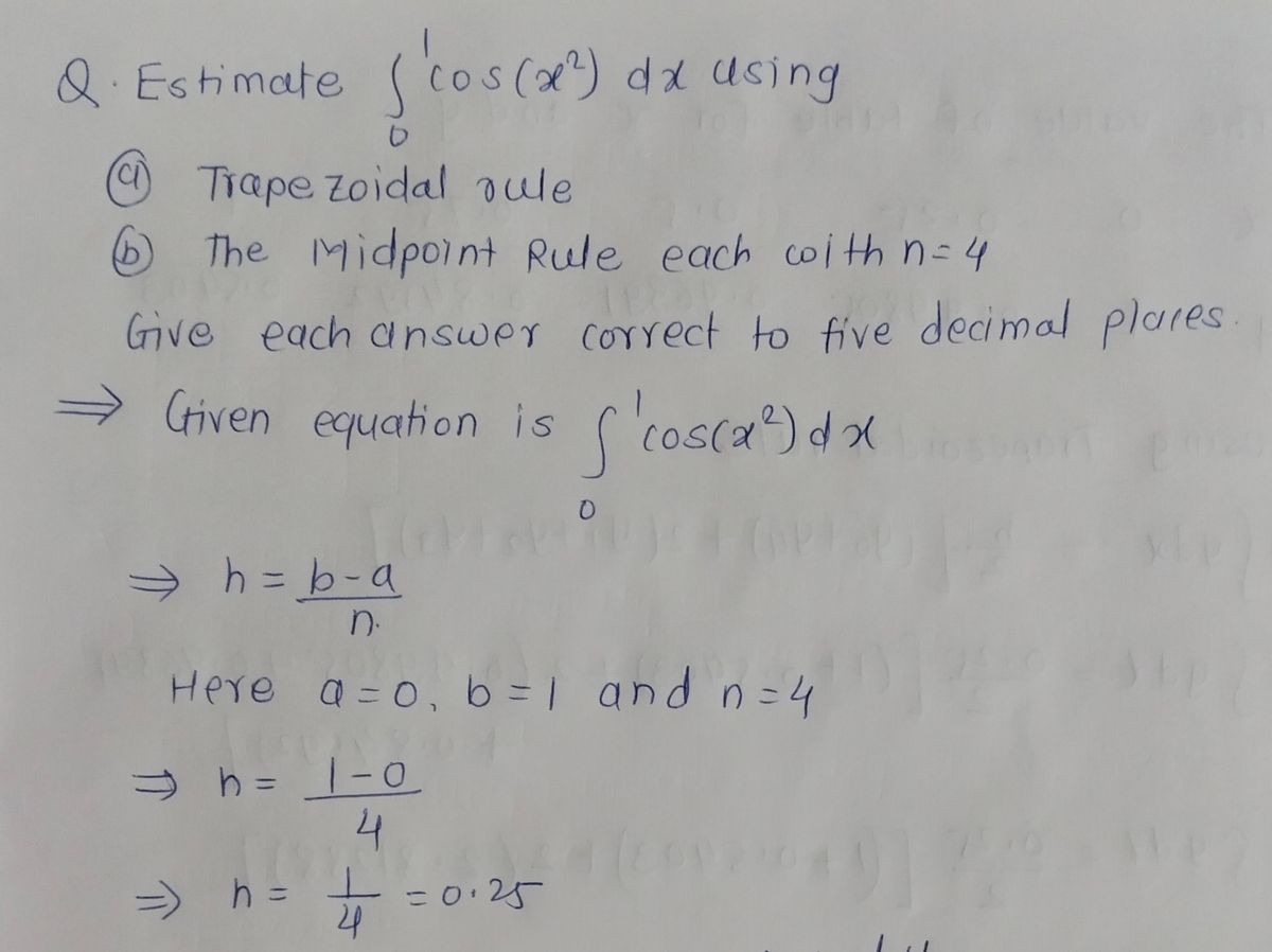 Advanced Math homework question answer, step 1, image 1