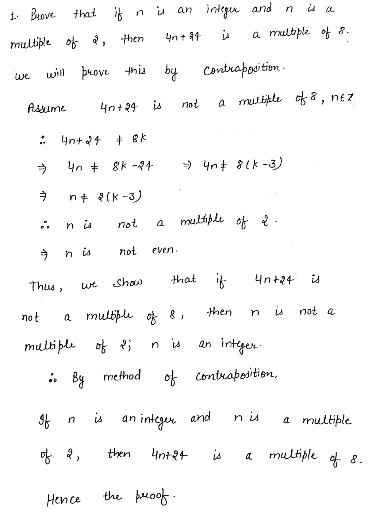 Advanced Math homework question answer, step 1, image 1