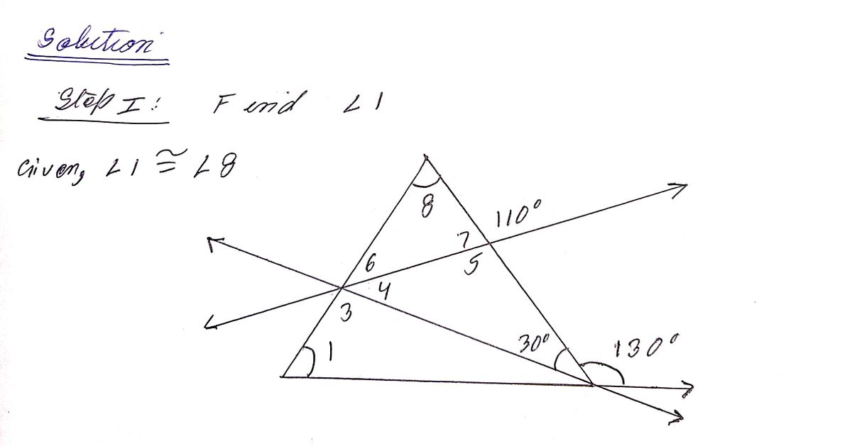 Geometry homework question answer, step 1, image 1