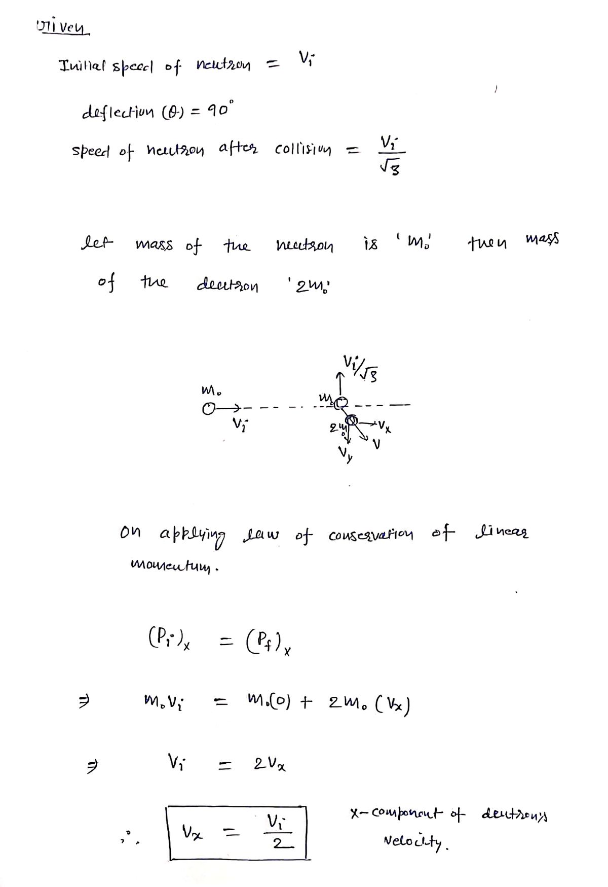 Physics homework question answer, step 1, image 1