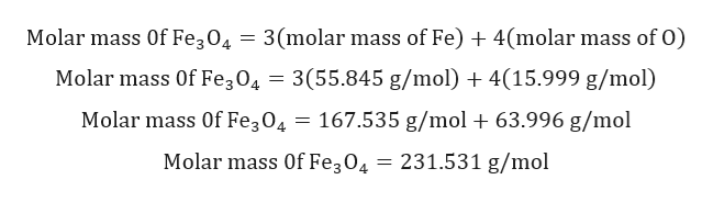 Answered: an oxide of iron has the formula Fe3O4.… | bartleby