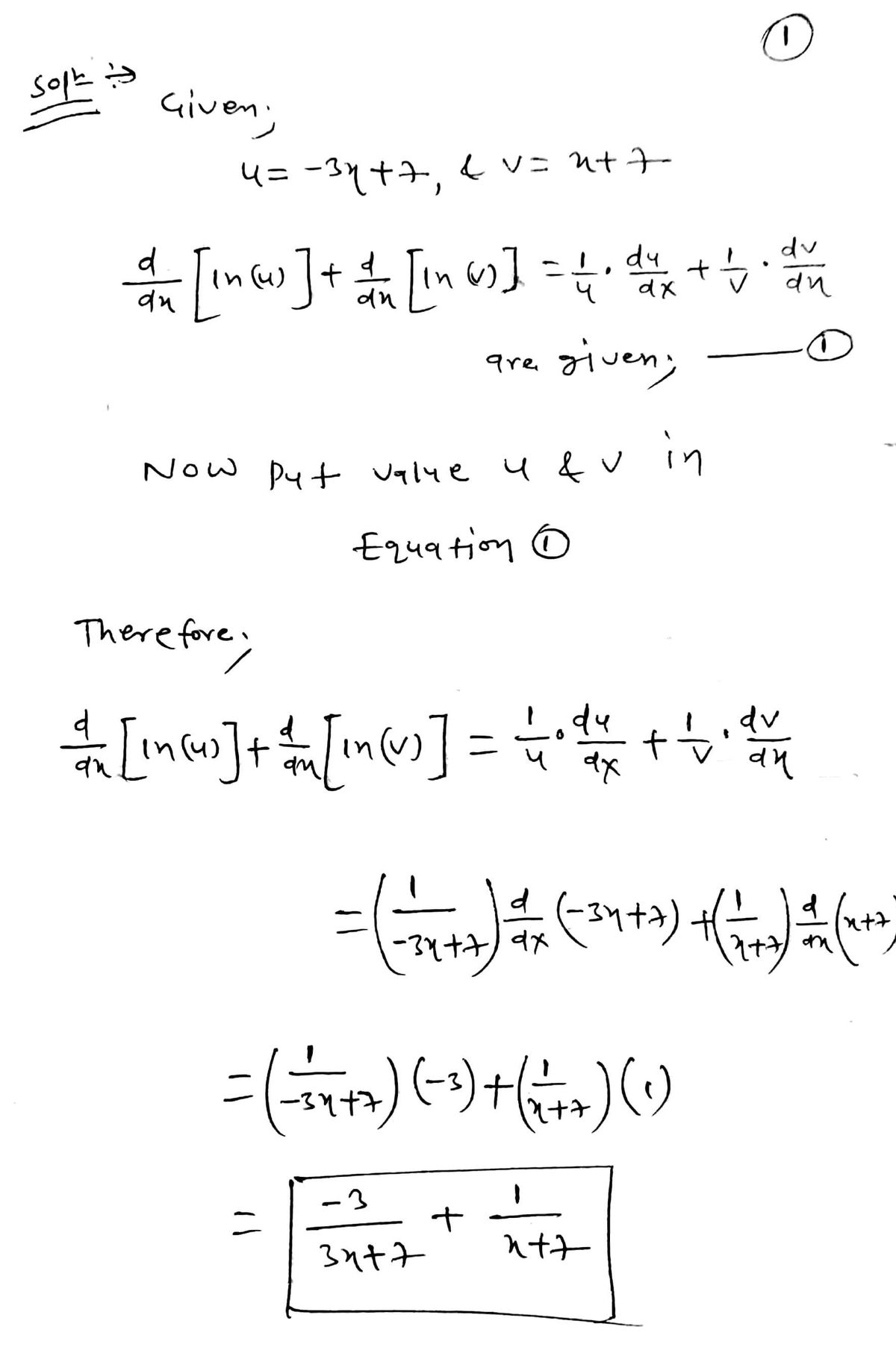 Calculus homework question answer, step 1, image 1