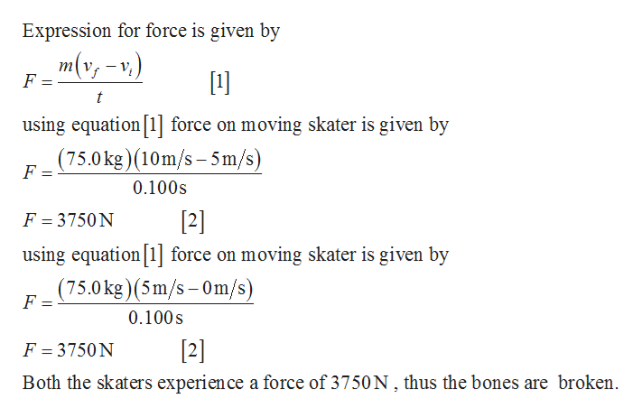 Answered: A 75.0-kg ice skater moving at 10.0 m/s… | bartleby