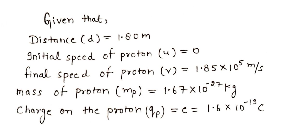 Physics homework question answer, step 1, image 1