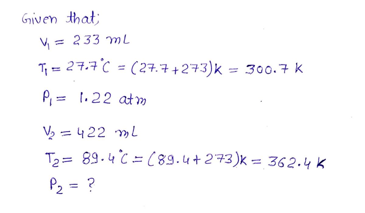 Chemistry homework question answer, step 1, image 1