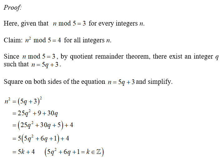 Answered: Proofs: prove that for all integers m… | bartleby