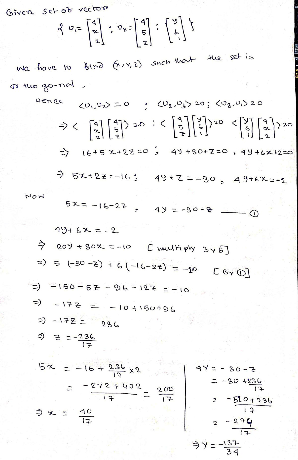 Advanced Math homework question answer, step 1, image 1