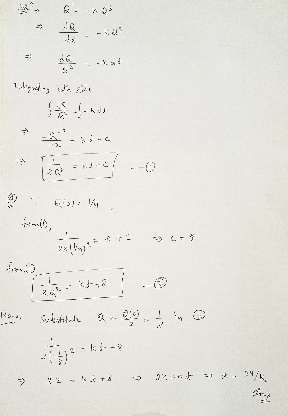 Advanced Math homework question answer, step 1, image 1