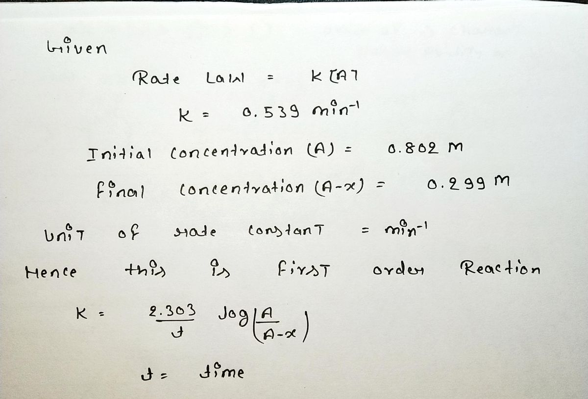 Chemistry homework question answer, step 1, image 1