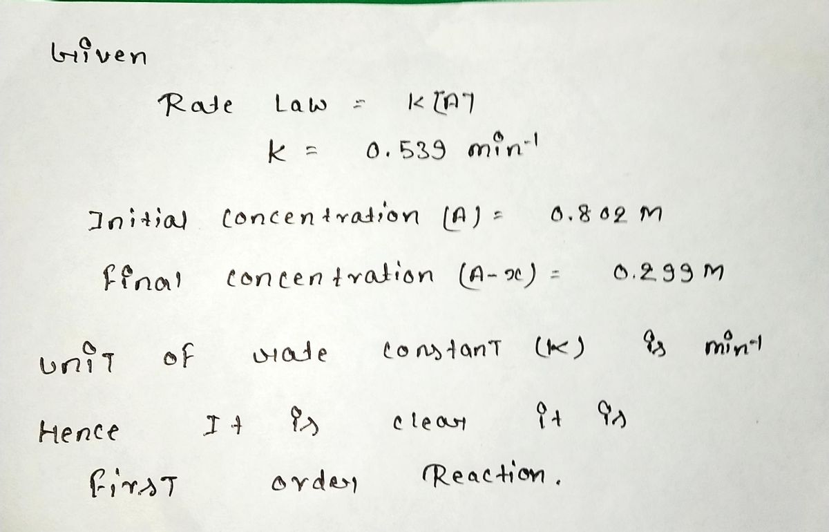 Chemistry homework question answer, step 1, image 1