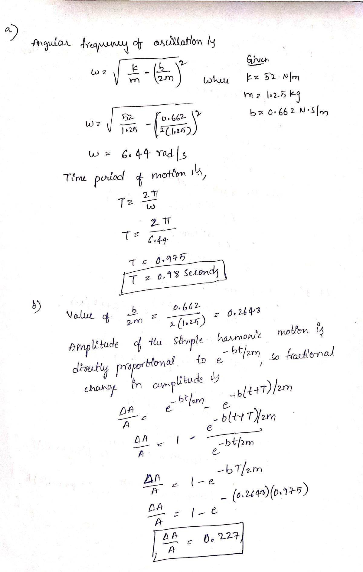 Physics homework question answer, step 1, image 1