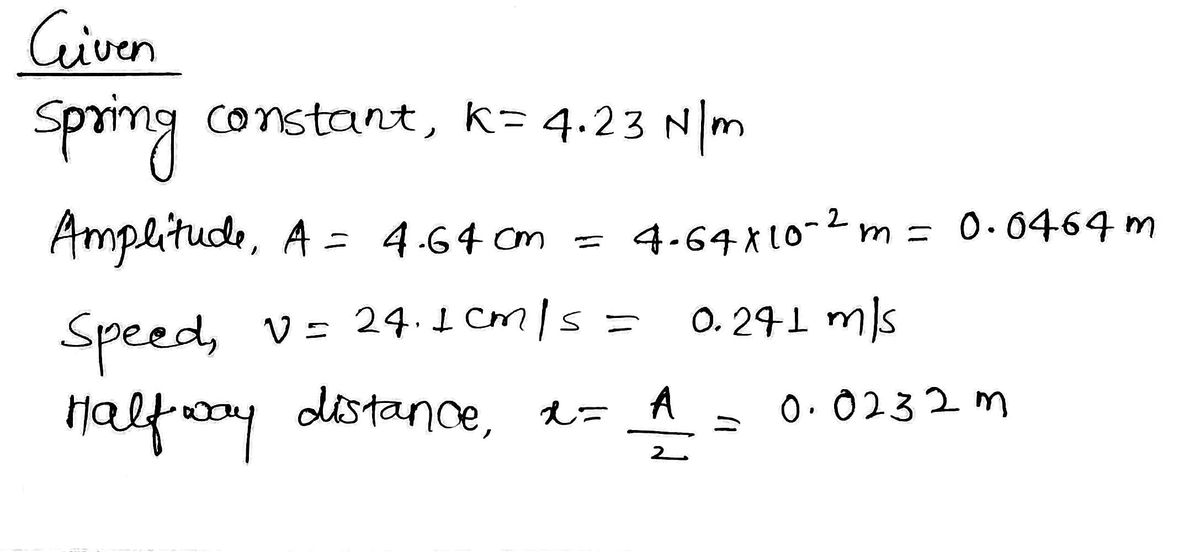 Physics homework question answer, step 1, image 1