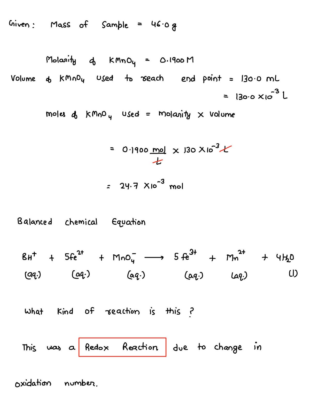 Chemistry homework question answer, step 1, image 1