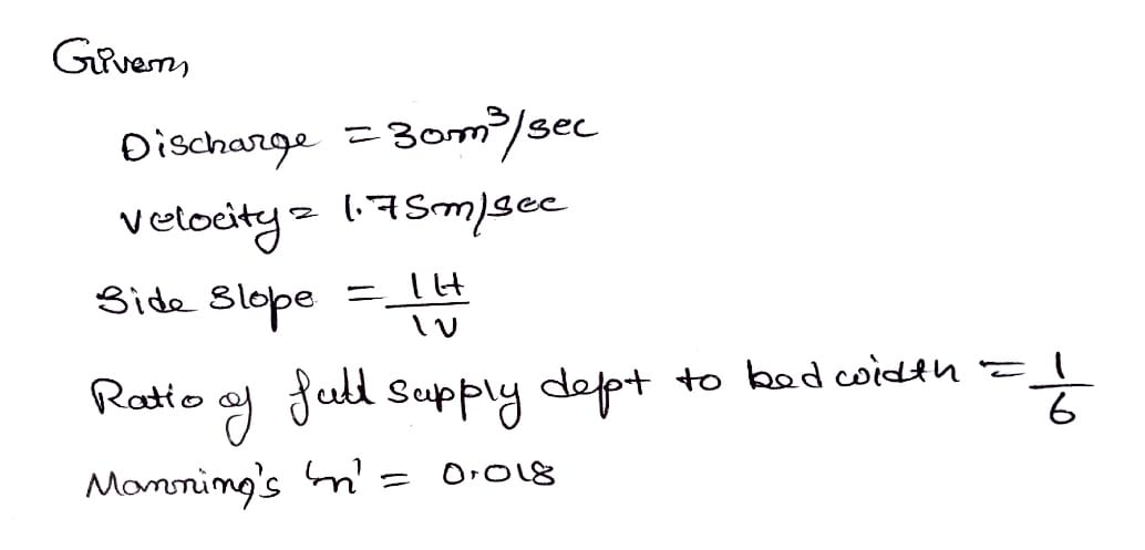 Civil Engineering homework question answer, step 1, image 1