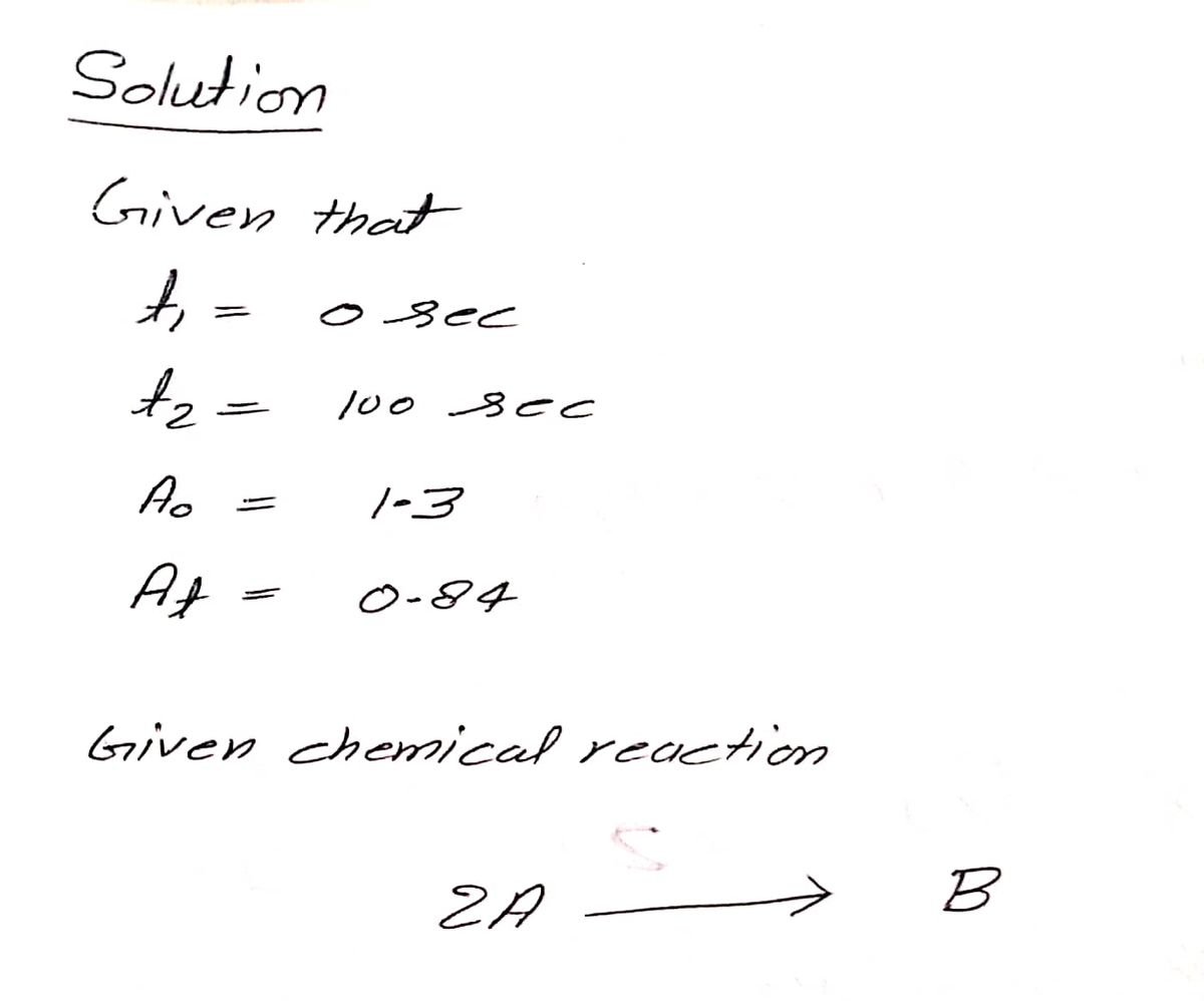 Chemistry homework question answer, step 1, image 1