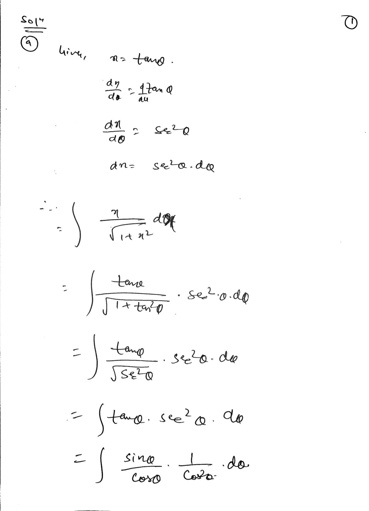 Calculus homework question answer, step 1, image 1